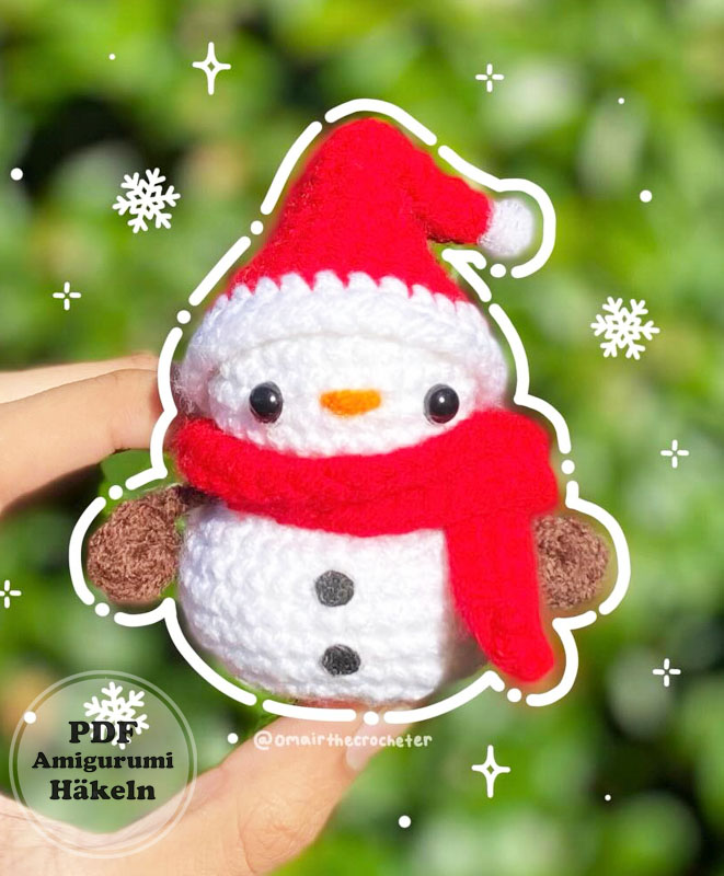 Schneemann Ornament Amigurumi PDF Anleitung (3)
