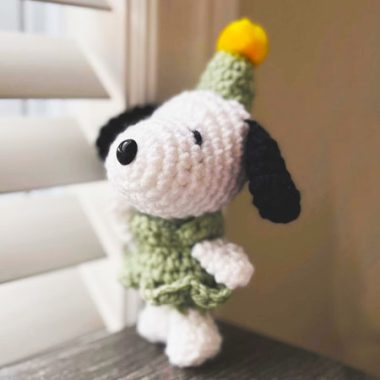 Snoopy Hund zu Weihnachten Häkeln PDF Anleitung (1)