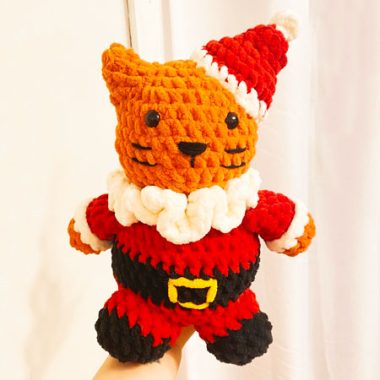 Weihnachtsmann Krallen Amigurumi Katze PDF Anleitung (2)