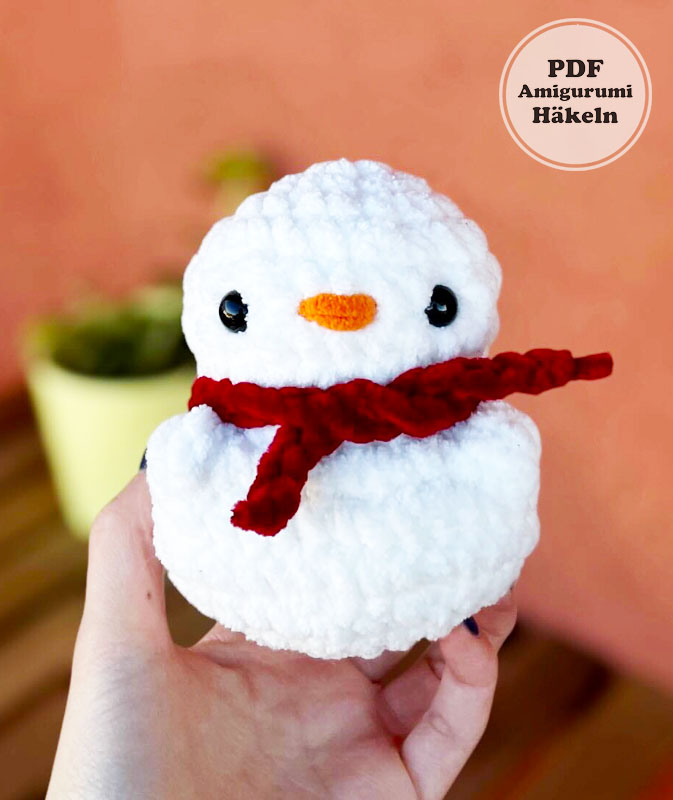 Schneemann mit NoppenMasche Häkeln für Anfänger (3)