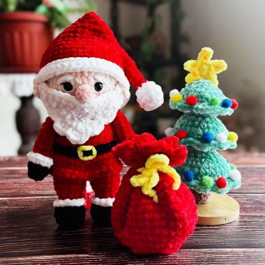 Weihnachtsmann, Tannenbaum und Geschenksack - Häkelanleitungen (1)