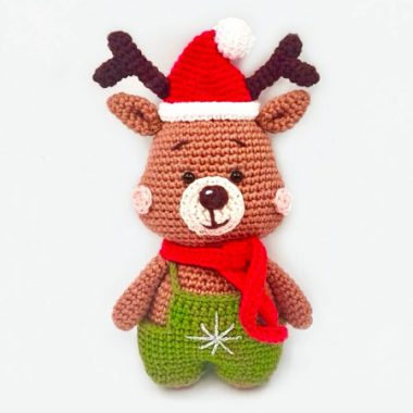 Weihnachtsrentier Rusher Häkeln PDF Amigurumi (1)