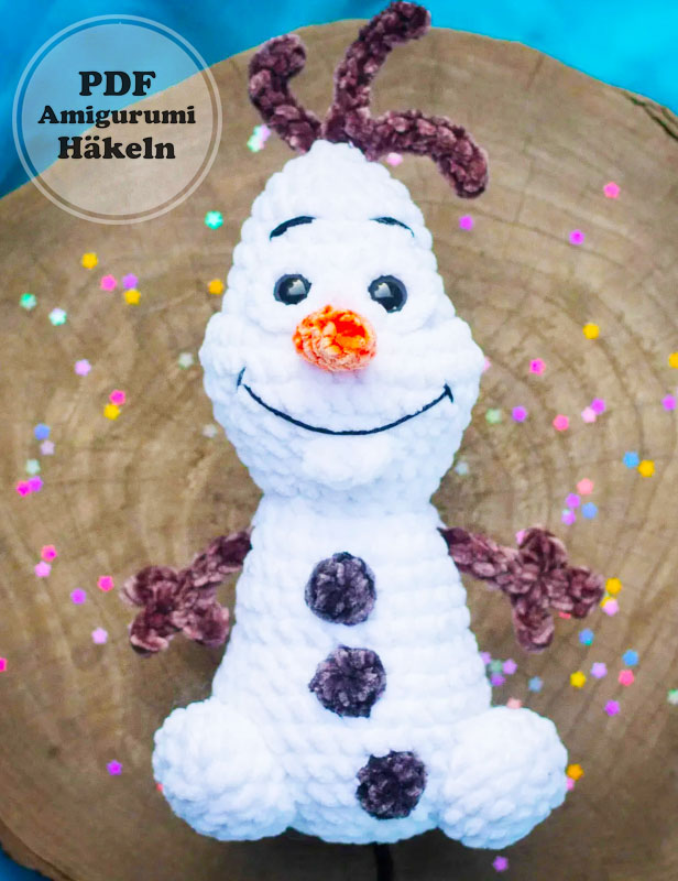 Der kleine Olaf für Anfänger Amigurumi PDF Anleitung