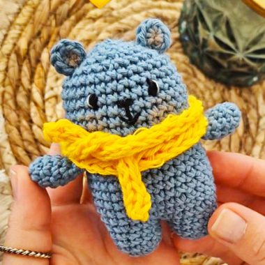 Amigurumi Schlüsselanhänger Bär Molly Muster (1)