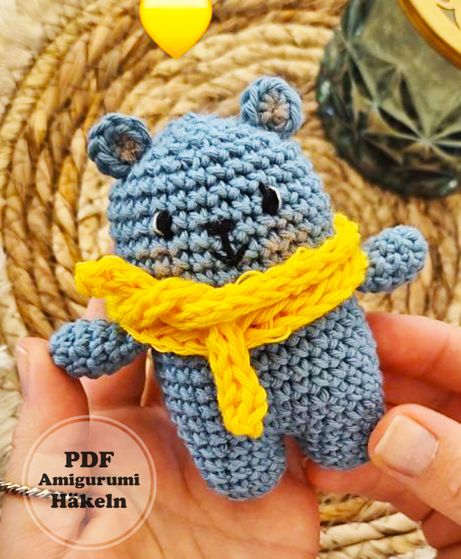Amigurumi Schlüsselanhänger Bär Molly Muster (2)