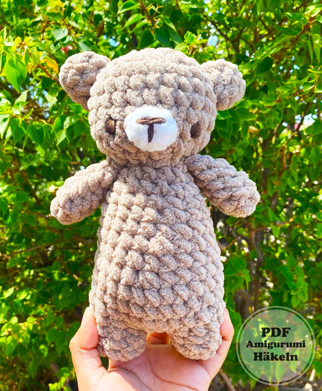 Beige Teddybär für Anfänger Amigurumi Anleitung (2)