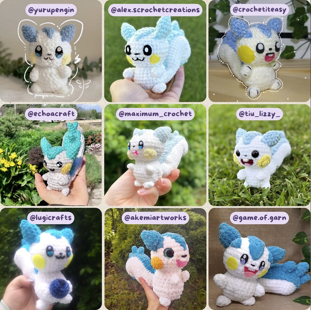 Pachirisu Eichhörnchen Pokemon Häkeln Anleitung Kostenlos
