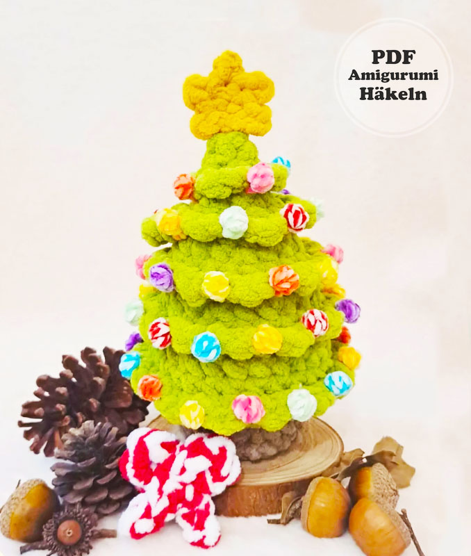 Tannenbaum Weihnachten Häkeln Anleitung Kostenlos (1)