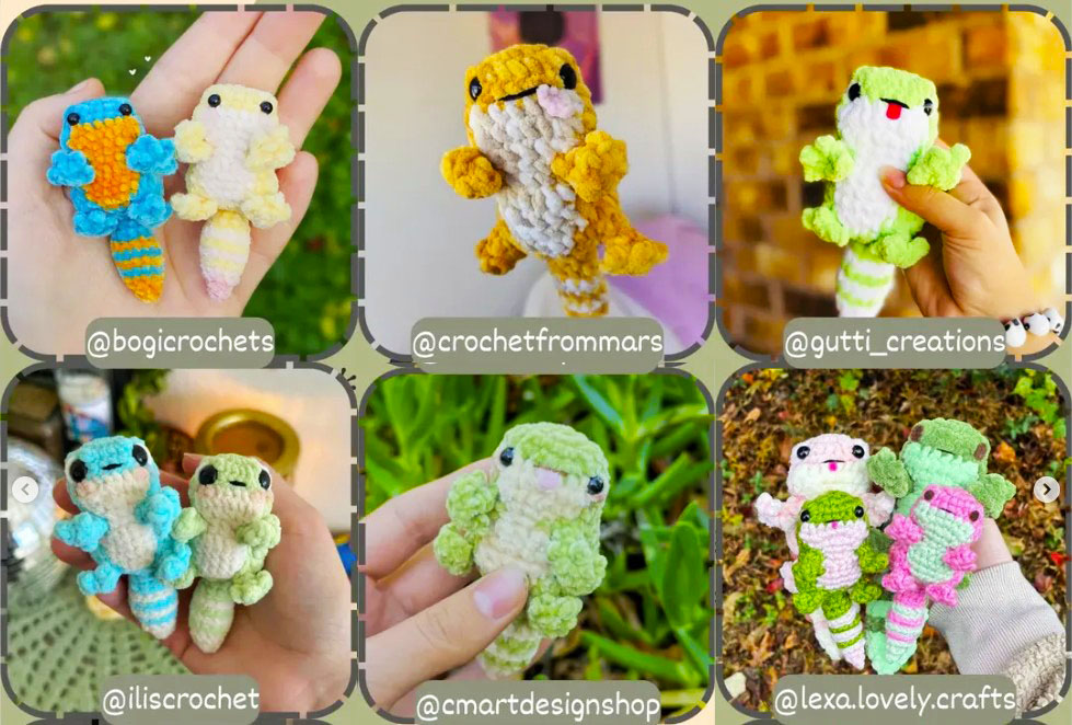 Amigurumi Eidechse Gecko Anleitung