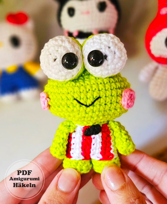 Keroppi Häkelanleitung Schritt für Schritt (3)
